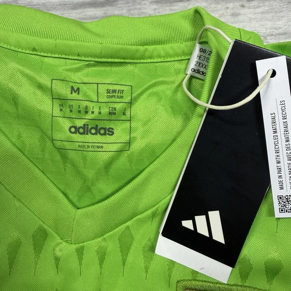 LAFC Adidas 2023 Goalkeeper Long Sleeve Jersey Men Medium Slim‎ Fit Green HY7649